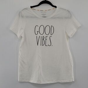 3For$20  Rae Dunn White tee shirt size S